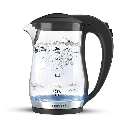 Nikai Glass Electric Kettle, 1.7L