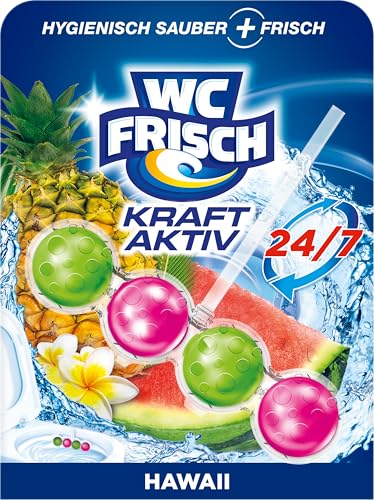 (-28%) WC Frisch Kraft Aktiv Duftspüler Hawaii (3er Pack), Klostein Einhänger