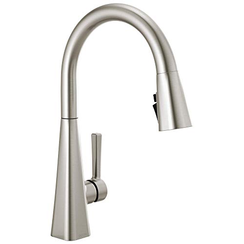 Lenta Brushed Nickel Kitchen Faucet With Pull Down Sprayer Modern
