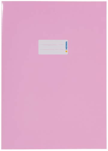 ⚡ BLITZDEAL (-50%) HERMA 19805 Heftumschlag A4 Karton Rosa, Hefthülle mit Beschriftungsfeld aus stabilem & extra starkem Papier, Heftschoner für Schulhefte, farbig