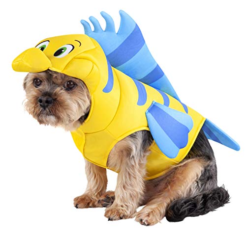 Rubies Disney Little Mermaid: Flounder Pet Costume for For Dogs or Cats, XL
