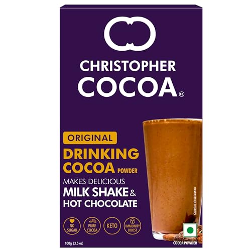 Christopher Cocoa, Drinking Chocolate Cocoa Powder, Dark…