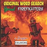 Original Word Search Special Firefighters 26 Hidden Word Grids Coloring For Adults Large Print 70 Pages Size 825x825 Pouces With Solutions