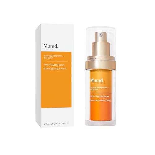 Murad Vita-C Glycolic Serum - Advanced Brightening Vitamin C and Glycolic Acid Face Serum for Improved Skin Tone and Texture - Gold-Stabilized Vitamin C for Enhanced Efficacy and Potency - 1 Fl Oz