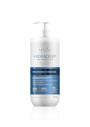 Profuse Hidradeep Intensive Hidratante Corpo e Rosto 400g | Pele Extrasseca ou Ressecada