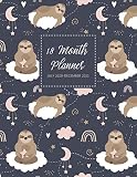 18 Month Planner July 2020december 2021 Cute Sloths On The Clouds 20202021 Planner Weekly And Monthly Monthly Calendar Planner Academic Agenda Notebook 18 Month Diary 20202021