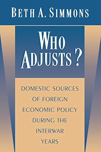 Who Adjusts? (By: Beth A. Simmons) cover