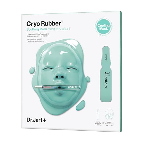 Dr.Jart+ Cryo Rubber Soothing Korean Face Mask | Hydrates and Reduces Redness | Korean Skin Care | Travel Size, 1 Pack