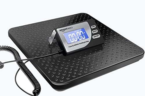Amazon Basics Digital Postal Scale, Heavy Duty Weighing Platform for Packages, Shipping, 660 lb Capacity, 1 Ounce Readab