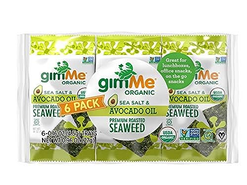 Gimme Seaweed Organic Roasted...for Kids & Adults (Pack of 8