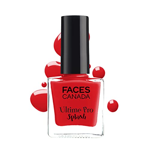 Faces Glossy Splash Nail Enamel, Hot Paprika 63, 8 ml