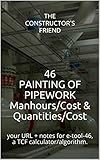 46 Painting Of Pipework Manhourscost Quantitiescost Your Url Notes For Etool46 A Tcf Calculatoralgorithm Construction Etools