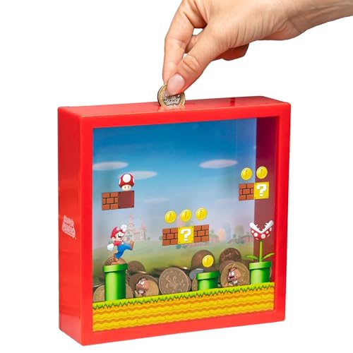 (-14%) Super Mario Sparschwein - Offiziell Lizenziertes Nintendo-Sparschwein, Geschenk für Mario Bros-Fans, 18 cm (7")
