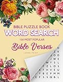 Bible Puzzle Book Word Search 100 Most Popular Bible Verses Christian Word Find 100 Puzzles Large Print Letter Format 85 X 11