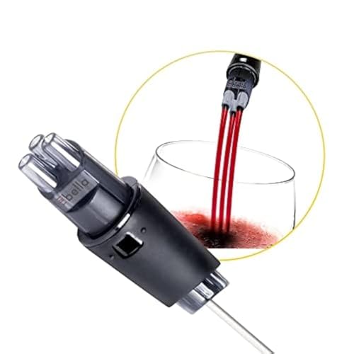 Wine Aerator with Single-Injected Polycarbonate Spouts, Easy-to-Use Wine Dispenser...