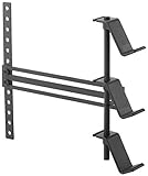 山崎実業(Yamazaki) テレビ裏 ゲームコントローラー収納ラック ブラック 約W40.5XD8.5XH30cm スマート 置いたまま充電可能 コントローラーケース 5091