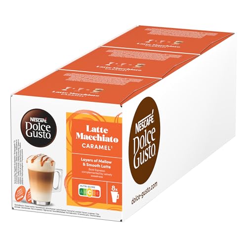 🔥 SELTEN SO GÜNSTIG (-30%) NESCAFÉ DOLCE GUSTO Caramel Latte Macchiato Kaffeekapseln (3 x 16 Kapseln)