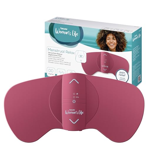 (-35%) Beurer EM 50 Menstrual Relax, Menstruationspad mit TENS und Wärme-Funktion, gegen Menstruationsschmerzen und Schmerzen aus Endometriose, klinisch validierte und natürliche Linderung, tragbar, Akku