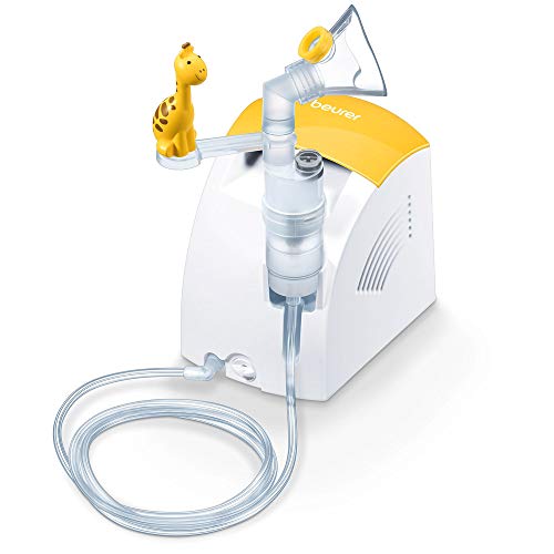 (-43%) Beurer IH 26 Kids Inhalator mit Giraffen-Aufsteckfigur zur Verneblung von flüssigen Medikamenten, für eine effektive Inhalation bei Kindern, mit hoher Verneblungsleistung und kurzer Inhalationszeit