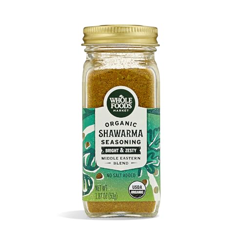 Whole Foods Market, Organic Seasoning, Shawarma No Salt Added, 1.87 Ounce