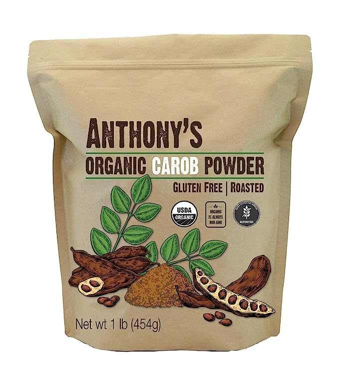 Anthony's Organic Carob Powder, 1 lb, Gluten Free, Non GMO, Cocoa Powder Alternative, Unsweetened