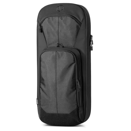 Savior Equipment Specialist Series Covert Tactical Gun Bag Backpack Soft Case with Compartment, Perfect Bug Out Truck Bag, MOLLE Panel, 34 Inch Obsidian Black