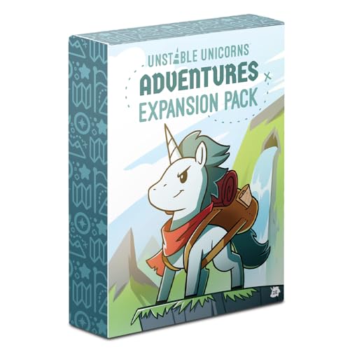 Unstable Games - Unstable Unicorns Adventures Expansion Pack - Designed to be Added to Your Unstable Unicorns Card Game