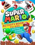 Super Mario Activity Book For Kids Coloring Mazes Puzzles And More 70 Activity Pages