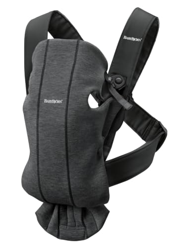 BabyBjörn Baby Carrier Mini, 3D jersey, Charcoal grey