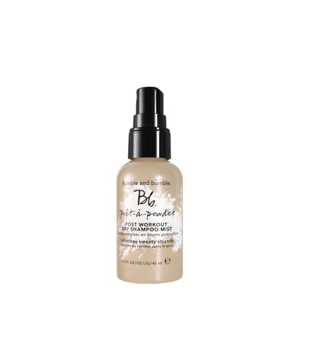 Bumble and bumble. Prêt-à-powder Post Workout Non-Aerosol Dry Shampoo Hair Mist | Cleanses Sweaty Hair + Eliminates Odor | Curly, Wavy, Straight, Mini Travel Size, 1.5 Fl Oz