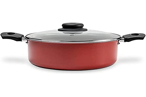 Caçarola com Tampa Ruby, 3,45L, 22 Cm, Brinox, Vermelho