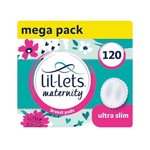 Lil-Lets Maternity BreastPads, X , Disposable Nursing Pads, for Breastfeeding Mums, Individually Wrapped, Ultra Slim & Absorbent, 4 Packs