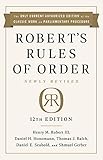 Roberts Rules Of Order Newly Revised 12th Edition