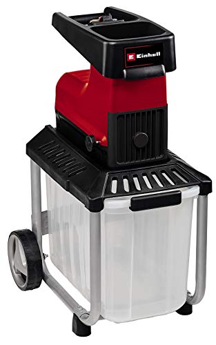 (-23%) Einhell Elektro-Leisehäcksler GC-RS 60 CB (2800 W, max. 45 mm Aststärke, Schneidwalze, große Trichteröffnung, Drehrichtungsumschalter, transparente 60 L Fangbox, integrierter Sicherheitsschalter)