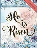 He Is Risen Bible Verse Adult Coloring Book Christian Easter Prayer Journal For Gel Pen Bible Verse Coloring