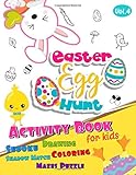 Easter Activity Book For Kids Ages 48 Easter Puzzle Book Easter Coloring Books For Kids Ages 24 48 Tiny Maze Book For Kids Pre K Maze Book Sudoku 4x4 Shadow Match Easter Gifts Peeps