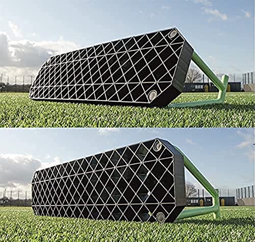 QUICKPLAY Replay Station Soccer Rebound Board - Portable Dual Surface Rebounder with Adjustable Angle - Soccer Training Equipment for Control, Passing Practice
