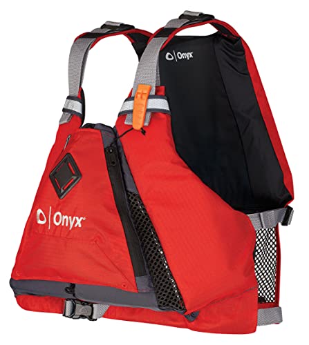 Onyx MoveVent Torsion USCG Approved Paddle Sports Life Jacket, Red, X-Large/XX-Large