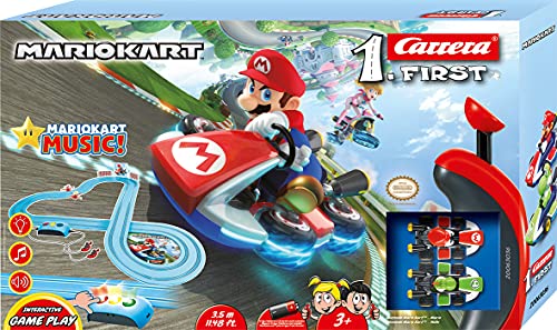 🔥 SELTEN SO GÜNSTIG (-71%) Carrera FIRST Mario Kart Royal Raceway | Rennbahn 1:50 mit Sound, 3,5 m