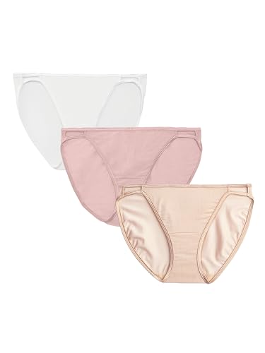 Vanity Fair Illumination String Bikini Panty 18108, White/Quartz/Beige, 5