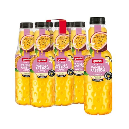(-27%) granini MIX-IT Vanilla Passion (6 x 0,75L), Maracuja Mango Vanille Fruchtsaftgetränk, Mocktail, Party-Drink, vegan, laktosefrei, mit Pfand