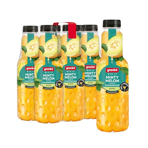🔥 STARKER PREIS (-80%) granini MIX-IT Minty Melon (6 x 0,75L), Honigmelone Mango Minze Fruchtsaftgetränk, Mocktail, Party-Drink, vegan, laktosefrei, mit Pfand