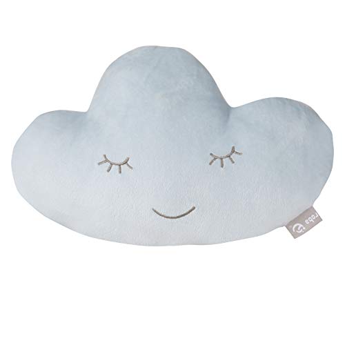 (-26%) roba Kuschelkissen in Wolken Form - roba Style - Weiches Dekokissen für Baby- & Kinderzimmer - für Mädchen & Jungen - Hellblau, 1 Stück (1er Pack)