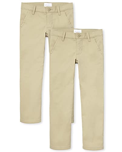 The Children's Place Girls Skinny Chino Pants,Sandy 2 Pack,6X/7
