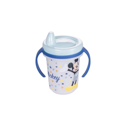 Plasútil Copo Treinamento Infantil de Plástico com Alças Mickey 330 ml