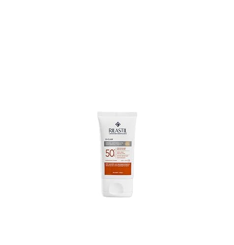 🔥 STARKER PREIS (-42%) Rilastil D-Clar Getönte Gesichtscreme, depigmentierende und ausgleichende Wirkung für empfindliche Haut, SPF 50+, Light, 40 ml