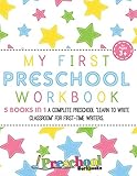 Preschool Workbooks My First Preschool Workbook 5 Books In 1 A Complete Learn To Write Practice Classroom For Firsttime Writers Ages 35 With Line Letter Tracing Shapes And Numbers