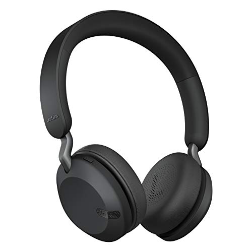 Jabra Elite 45h, Titanium Black – On-Ear Wireless Headphones with Up to 50 Hours of Battery Life, Superior Sound with Advanced 40mm Speak...