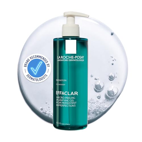 La Roche-Posay Effaclar Mikro-Peeling Reinigungsgel bei starken Unreinheiten, 400 ml Gel