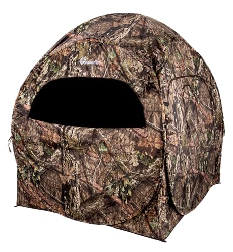Ameristep Doghouse Run & Gun Hunting Blind | Lightweight 2 Person Ground Blind in Mossy Oak Break-Up Country, One Size